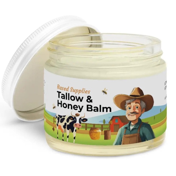Based Supplies Tallow & Honey Balm - Picture 2 of 7